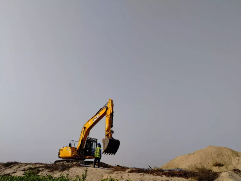 Partial excavation at fence area started (1)